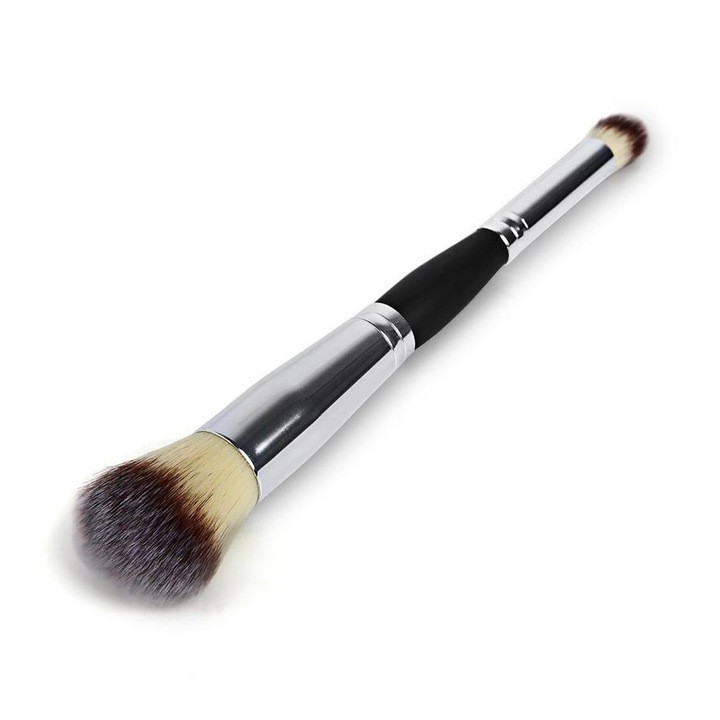 MAKE UP BRUSH DOUBLE ENDED - LIQUID  FOUNDATION -  EYESHADOW