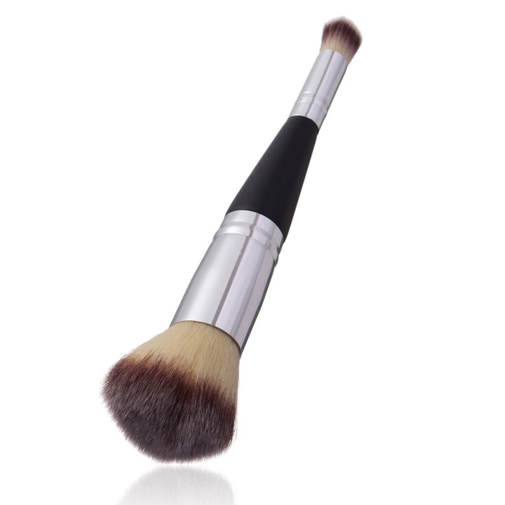 MAKE UP BRUSH DOUBLE ENDED - LIQUID  FOUNDATION -  EYESHADOW