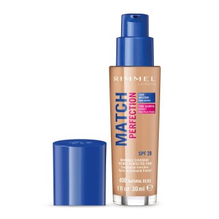 RIMMEL MATCH PERFECTION FOUNDATION 400 NATURAL BEIGE