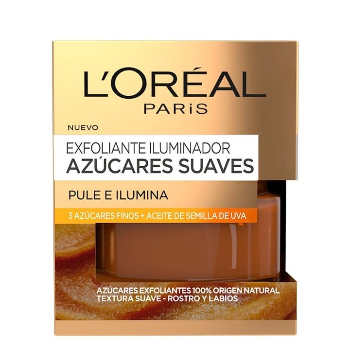 L'OREAL SCRUB AZÚCARES SUAVES GLOW 50 ML