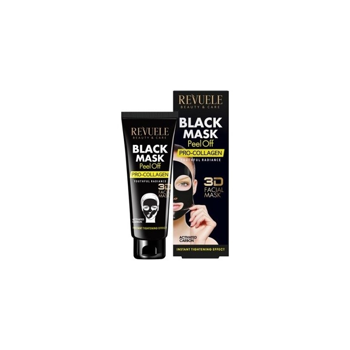 REVUELE BLACK MASK PEEL-OFF PRO COLLAGEN 80 ML