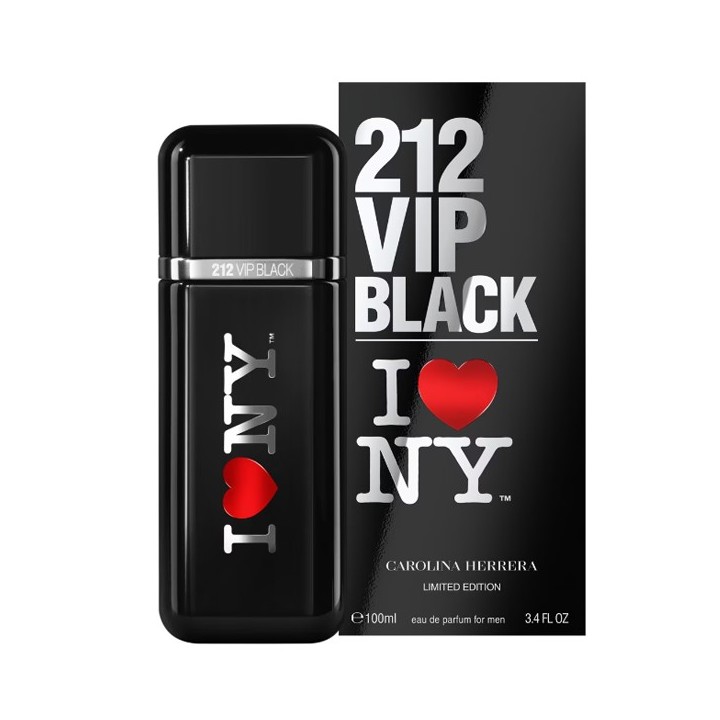 212 VIP BLACK I LOVE NY CAROLINA HERRERA 100 ML