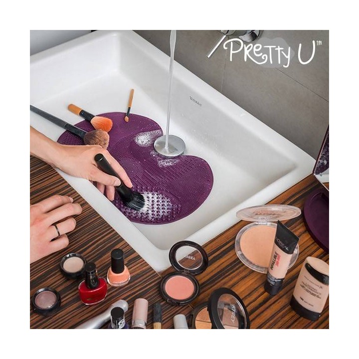 Pretty U Reinigingskussen voor Make-Up-Kwasten